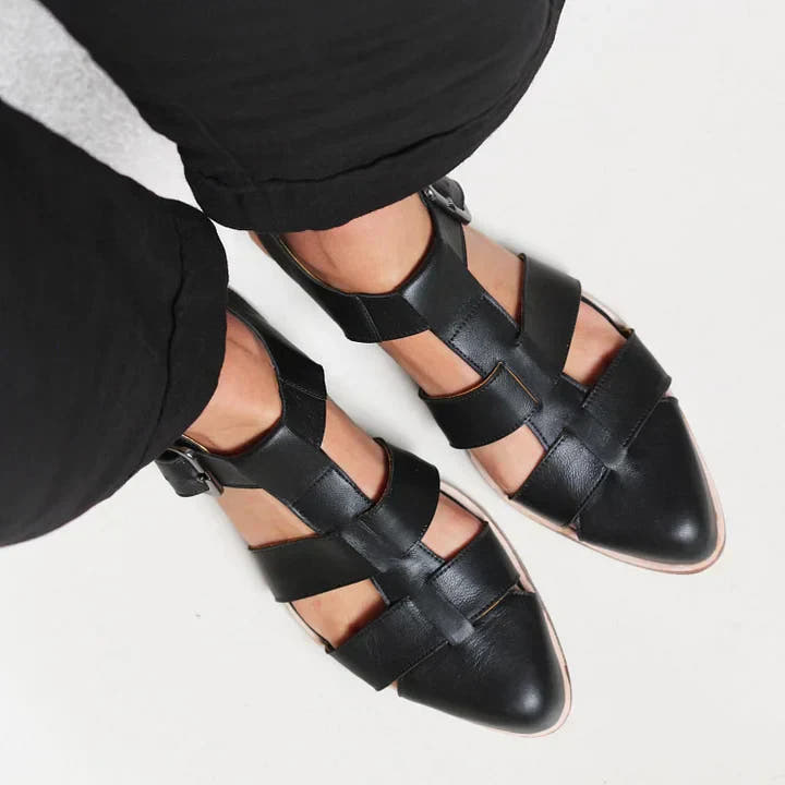 WOVEN FLAT SANDALS