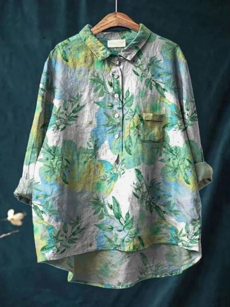 Lila - Elegant Floral Blouse