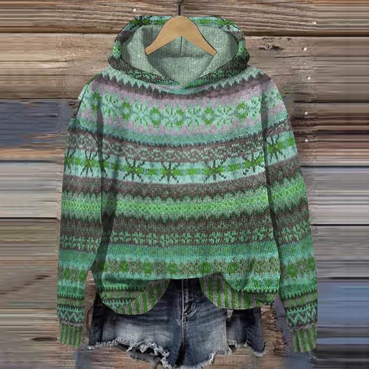 Gaby | Ethnic Retro Hoodie