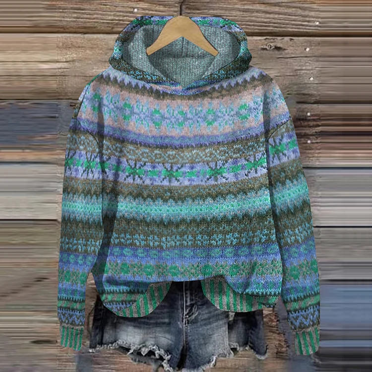 Gaby | Ethnic Retro Hoodie