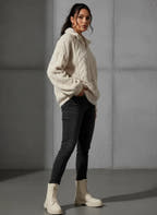 Aila | Fluffy Zip Sweater