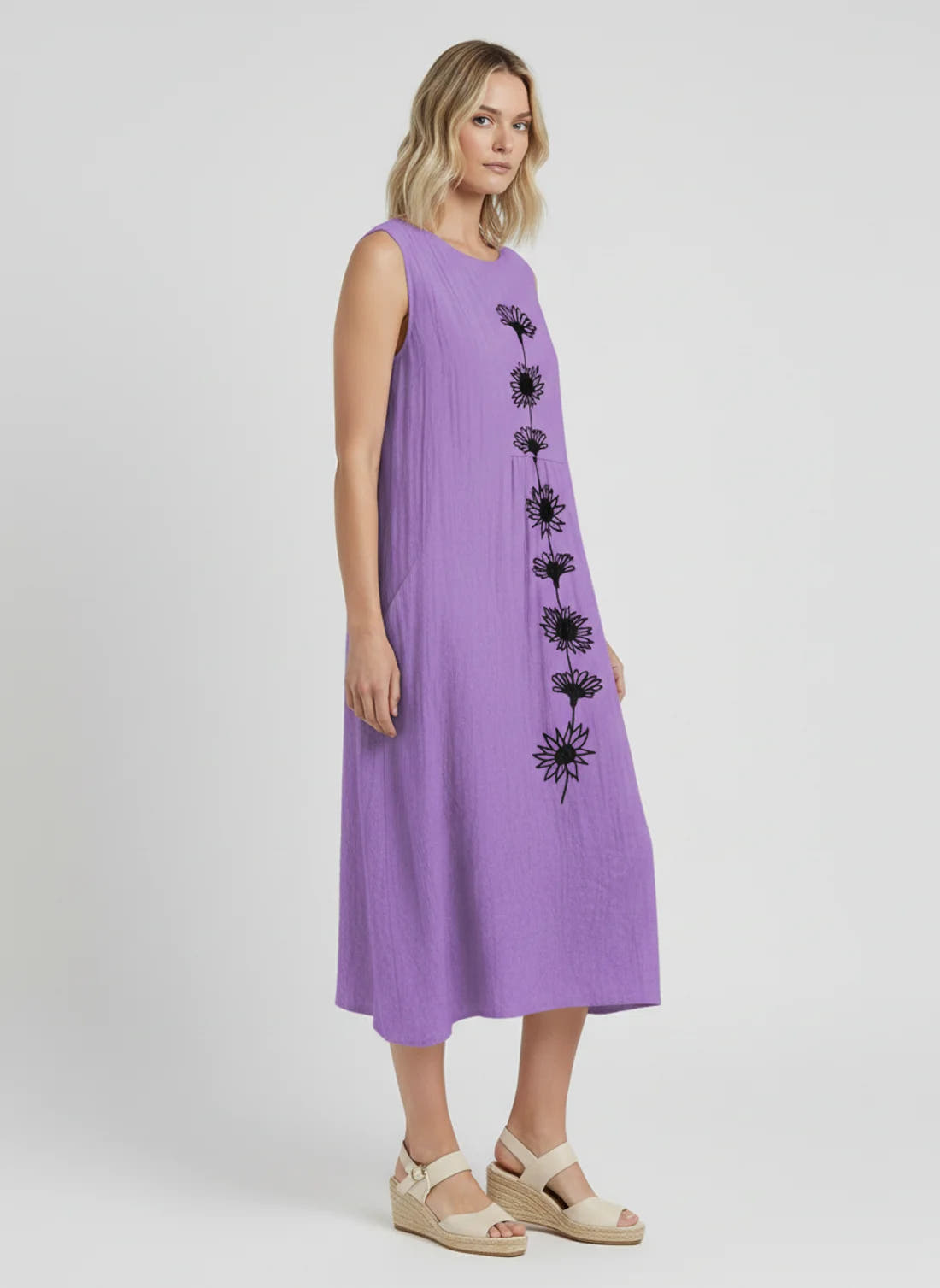 Women’s Everyday Midi Dress with Classic Silhouette
