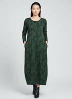 Women’s Casual Relaxed Fit Long Sleeve Dress with Pockets