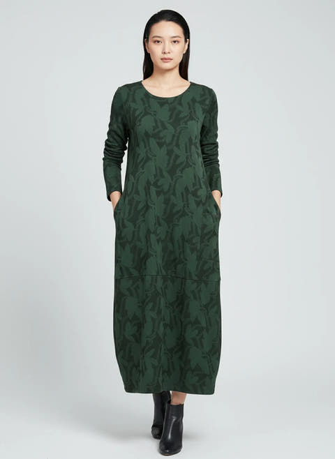 Women’s Casual Relaxed Fit Long Sleeve Dress with Pockets