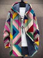 Colette Bold Geometric Design Luxurious Cardigan