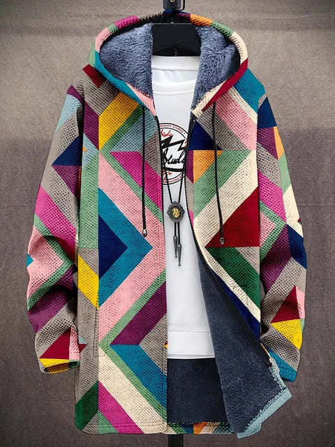 Colette Bold Geometric Design Luxurious Cardigan