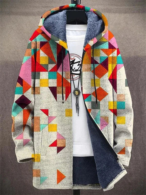 Colette Bold Geometric Design Luxurious Cardigan