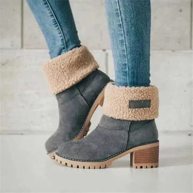 Harper Mid-Calf Wool Boot with Comfort and Stability