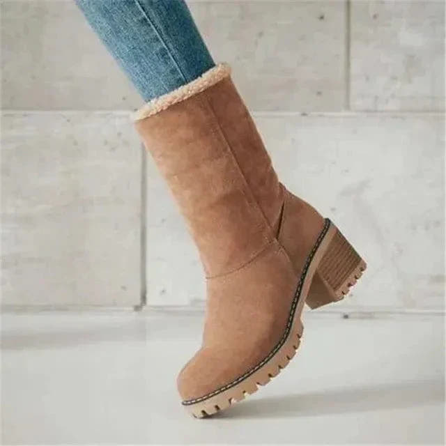 Harper Mid-Calf Wool Boot with Comfort and Stability