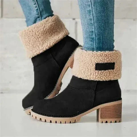 Harper Mid-Calf Wool Boot with Comfort and Stability