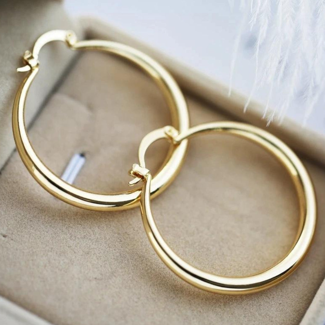 Abbey | Large Hoop Earrings for Women for Bold Chic Style