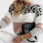 Emma Sweater with Soft Colour Blocks and Flattering Fit