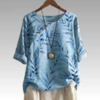 Christie | Button Detail Top for Women with Relaxed Fit