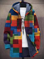 Alina Colorful Patchwork Design Luxurious Cardigan