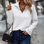 Suzanne - Half-Zip Detailed Pullover