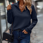 Suzanne - Half-Zip Detailed Pullover