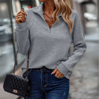 Suzanne - Half-Zip Detailed Pullover