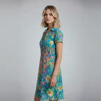 Women's Elegant Floral Midi Dress for Effortless Trendy Style
