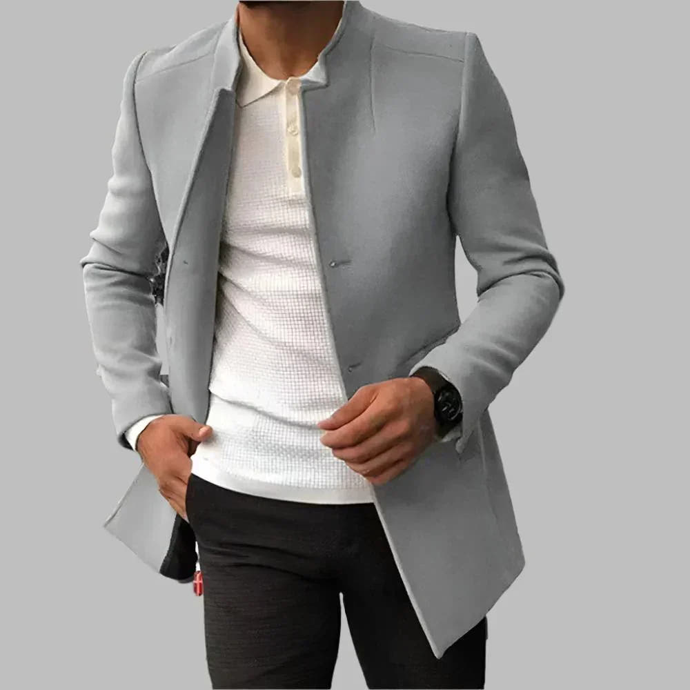 Stefano - Solid Color Men's Coat