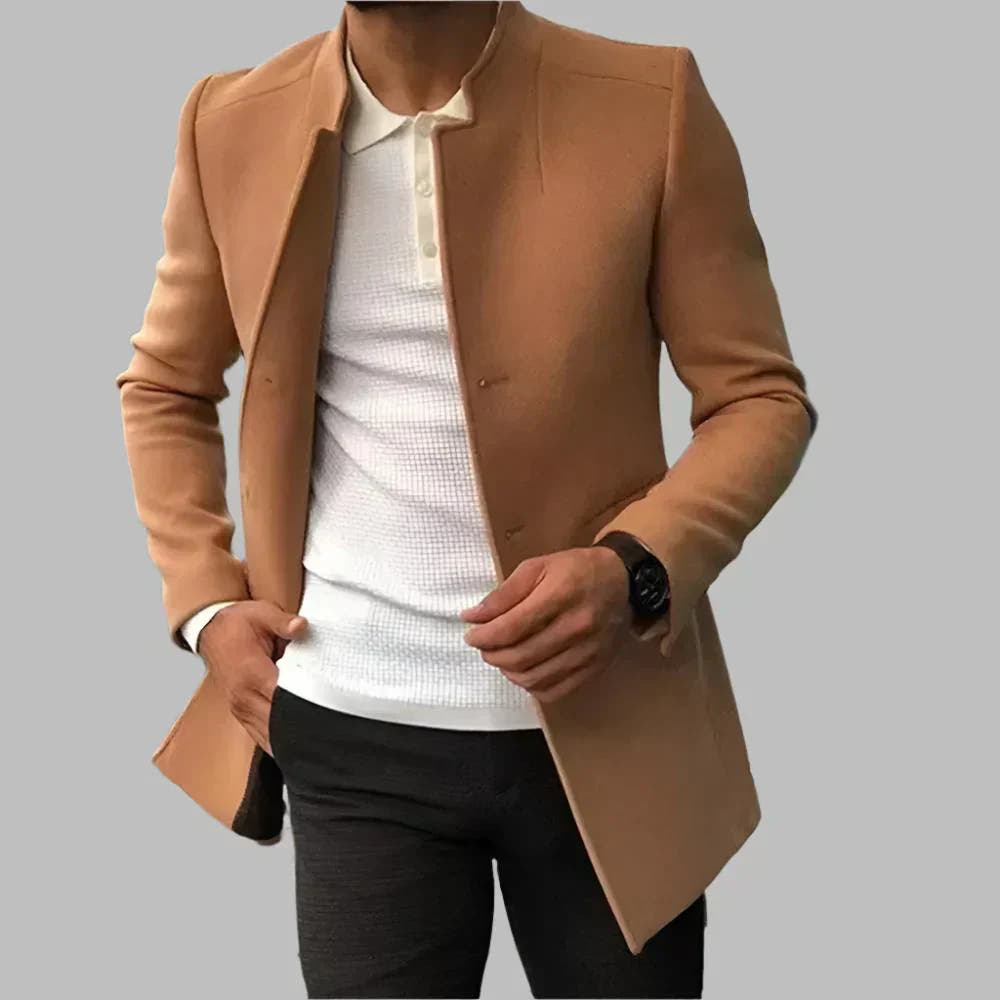 Stefano - Solid Color Men's Coat