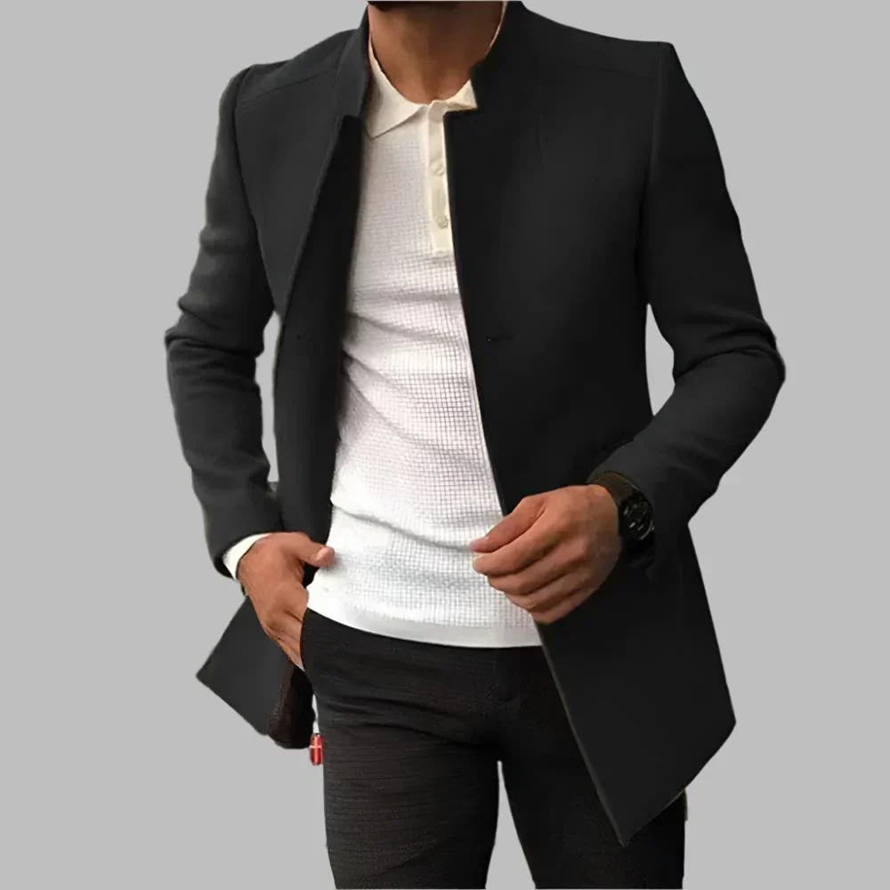 Stefano - Solid Color Men's Coat
