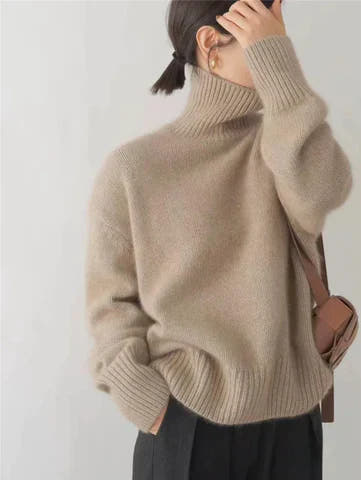Danna Luxe Cashmere Turtleneck Sweater