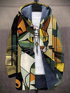 Bernadette Artistic Cat Design Luxurious Cardigan