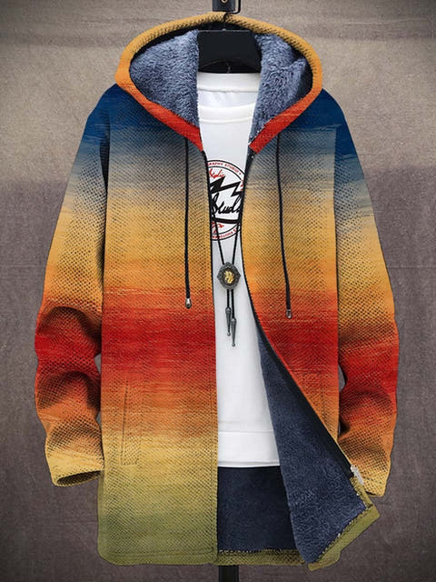 Camille Vibrant Gradient Design Luxurious Cardigan