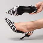 ANIMAL PRINT SLINGBACK PUMPS