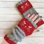 CuddleClaw Gentle-Heat Open-Finger Gloves