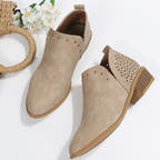 LOW CUT PERFORATED ANKLE BOOT