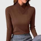 Antonella Sleek Fit Modern Turtleneck Top