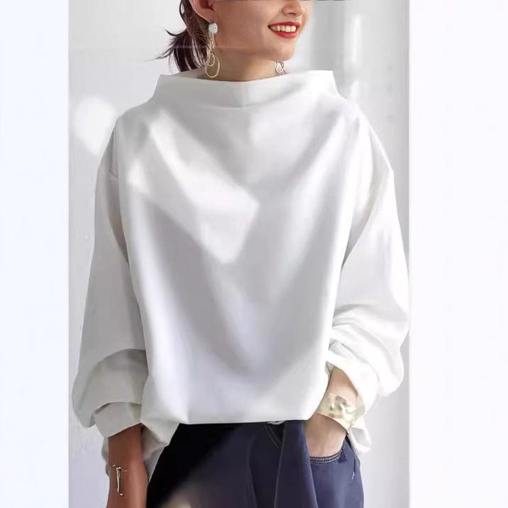 Alaya Loose-Fitting High-Neck Top