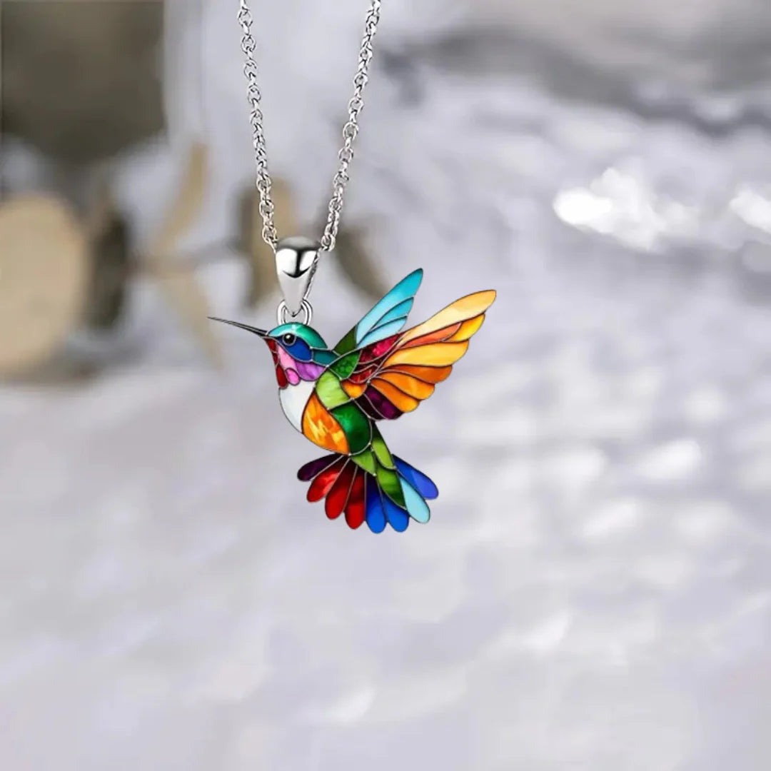 Ashlee | Hummingbird Necklace for Women with Vibrant Detail