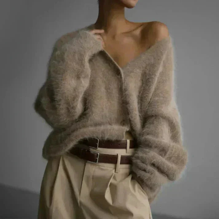 Gemma Fluffy Soft-Knit Sweater