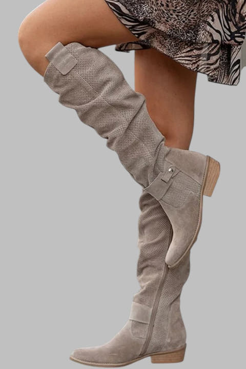 Hannah Suede Boot Over-the-Knee Comfort