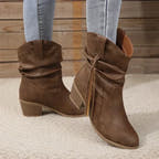 Lila Western Boot with Braided Detail and Cushioned Comfort