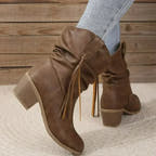 Lila Western Boot with Braided Detail and Cushioned Comfort