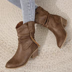Lila Western Boot with Braided Detail and Cushioned Comfort