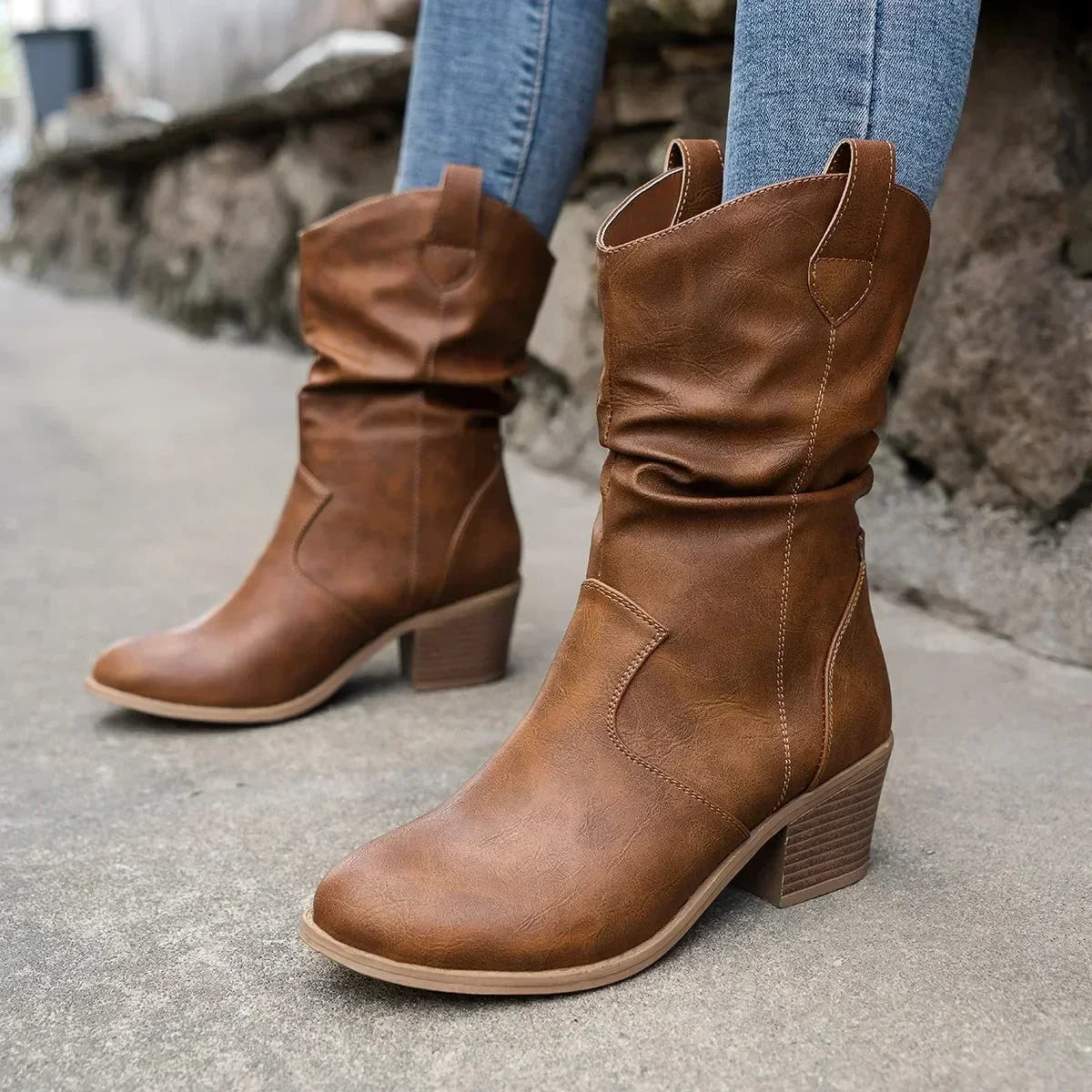 Jordan Classic Mid-Calf Western Boot with Comfort and Style