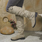 Alexis Knee High Boot with Slouchy Fit and Buckle Detail