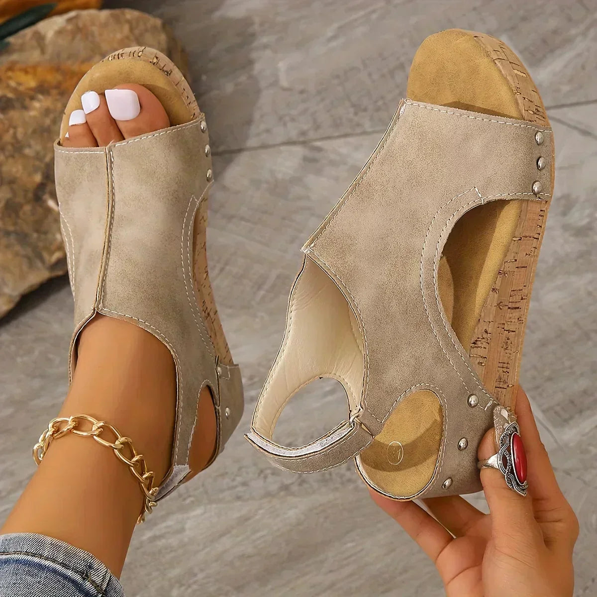 Malvarrosa - Orthopedic Wedge Sandals