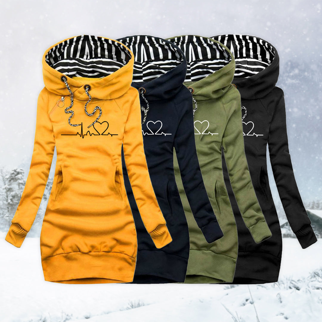 Carina | Knitted Vest with Heart Pattern