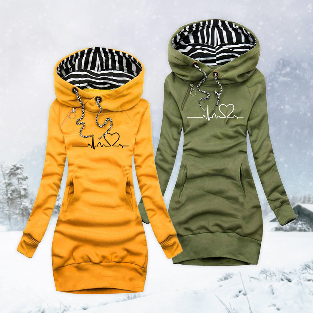 Carina | Knitted Vest with Heart Pattern