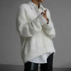 Gemma Fluffy Soft-Knit Sweater