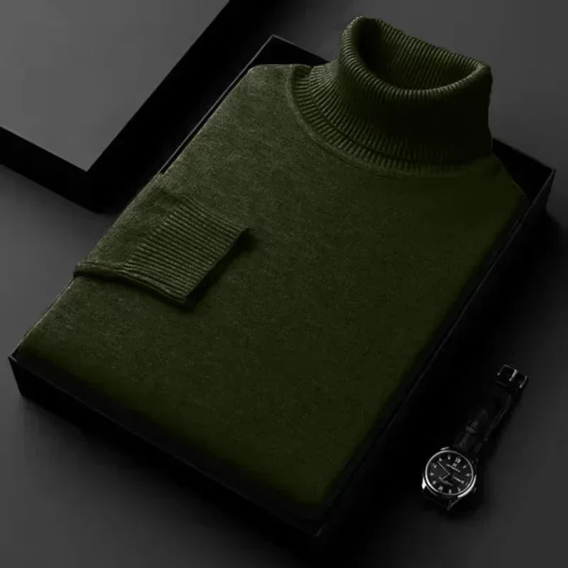 Franco - Cozy Knit Turtleneck Sweater
