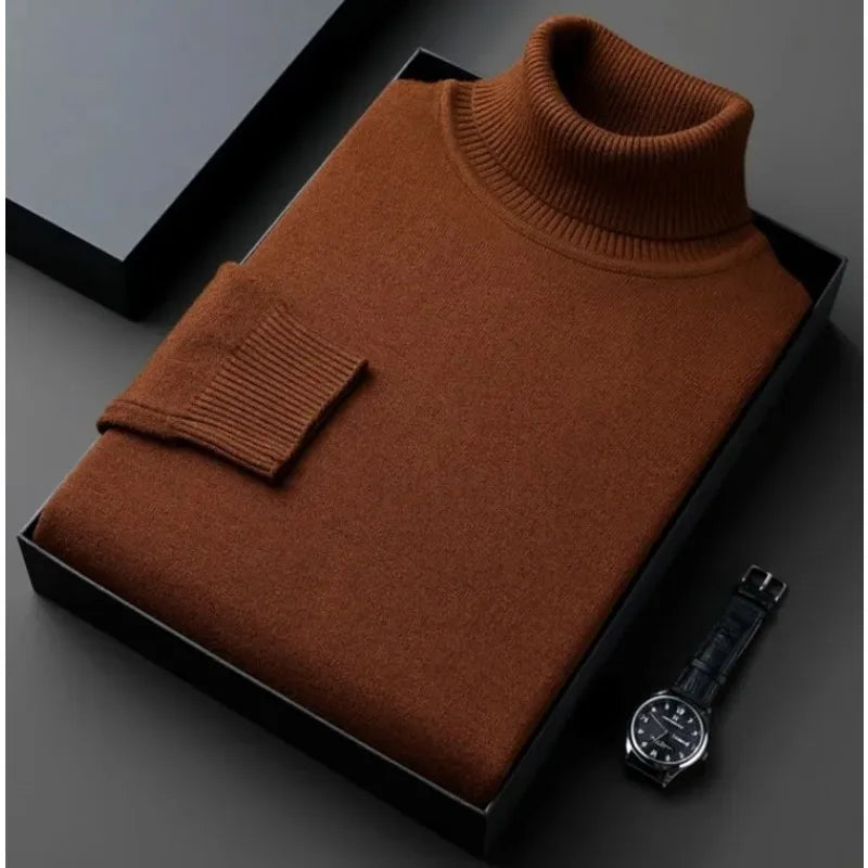 Franco - Cozy Knit Turtleneck Sweater