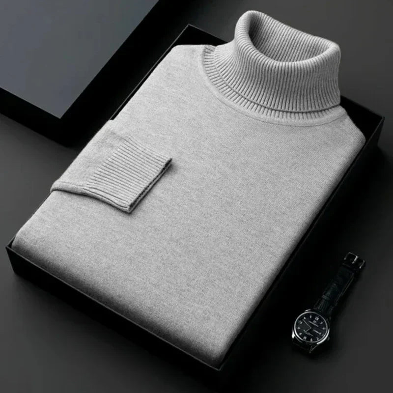 Franco - Cozy Knit Turtleneck Sweater
