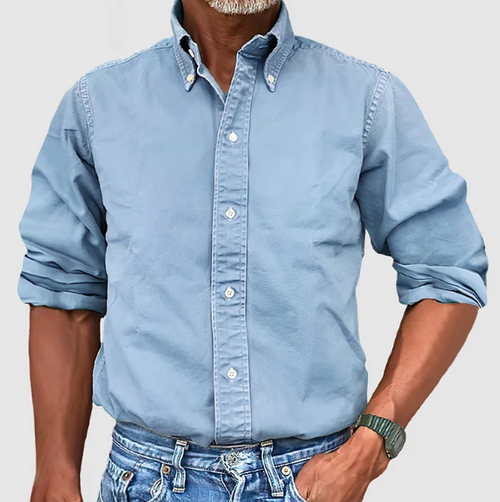 James Long-Sleeve Buttoned Casual Shirt