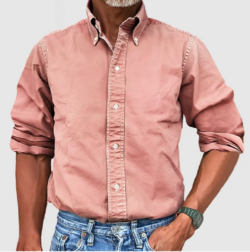 James Long-Sleeve Buttoned Casual Shirt